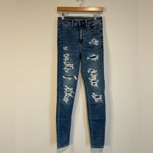American Eagle Destructed Jeans